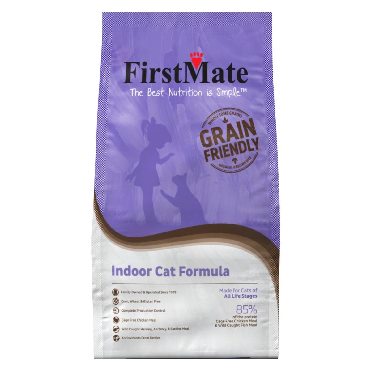 FirstMate Grain-Friendly Dry Cat Food - Indoor Cat Formula
