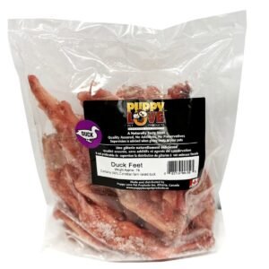Puppy Love Raw Dog Chews - Duck Feet