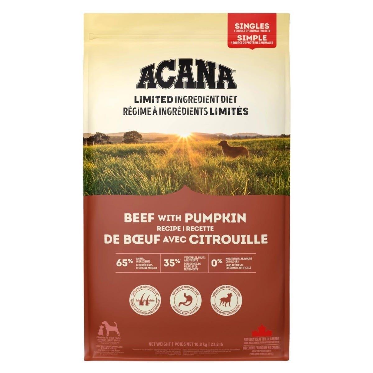 Acana Singles Limited Ingredient Diet Dry Dog Food - Beef with Pumpkin Recipe