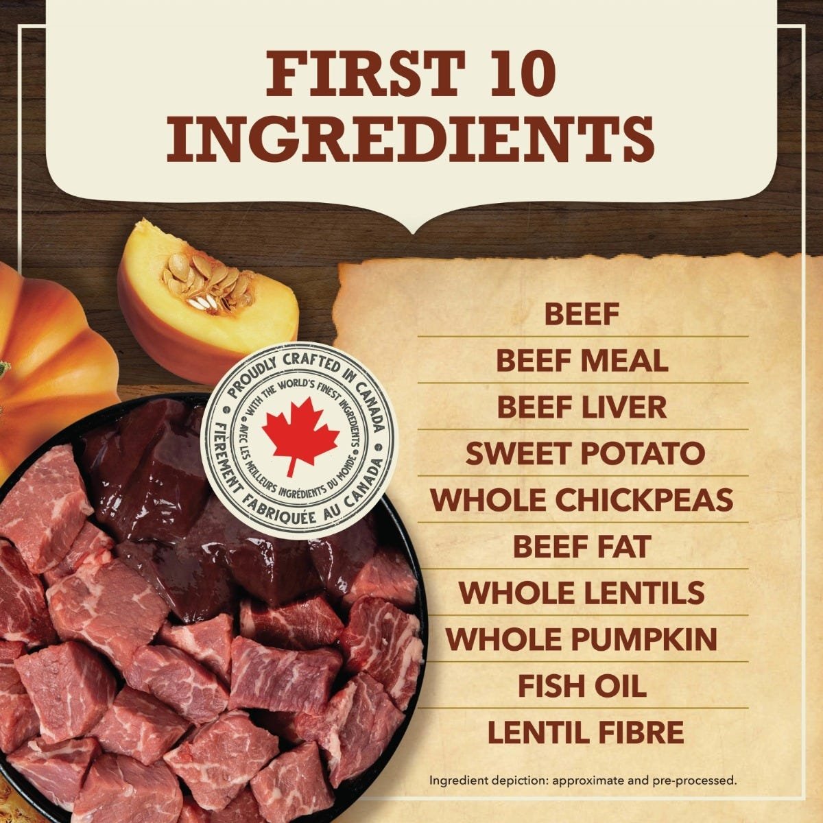Acana Singles Limited Ingredient Diet Dry Dog Food - Beef with Pumpkin Recipe - Image 2