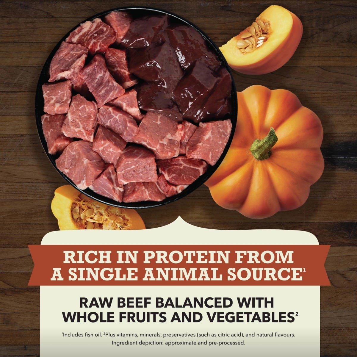 Acana Singles Limited Ingredient Diet Dry Dog Food - Beef with Pumpkin Recipe - Image 3
