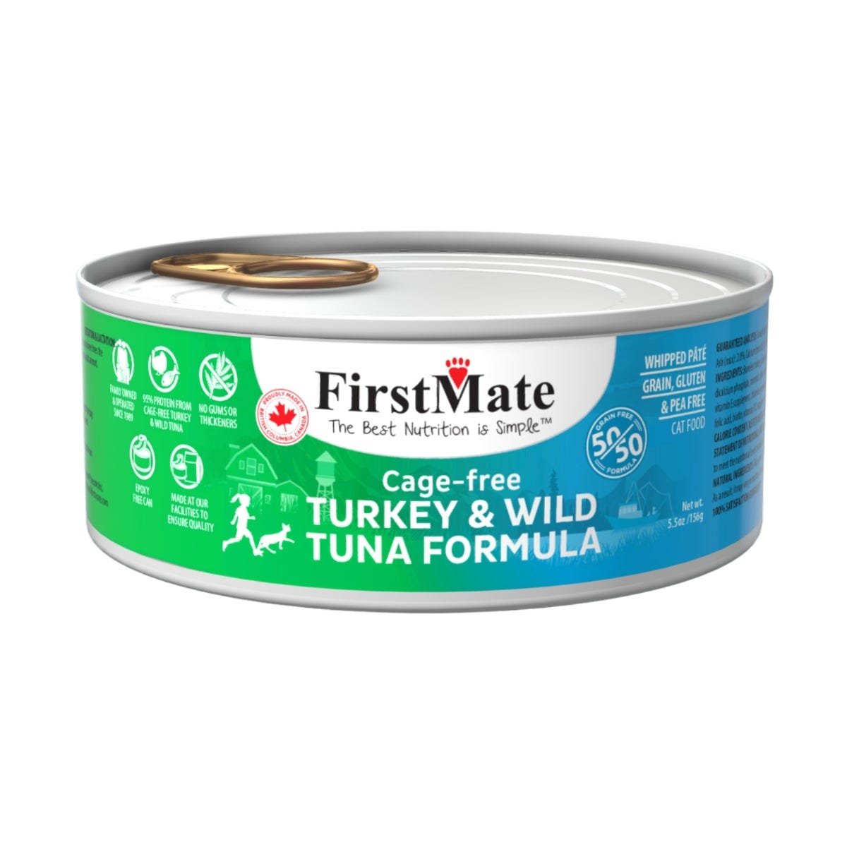 FirstMate 50/50 Canned Cat Food - Turkey & Tuna