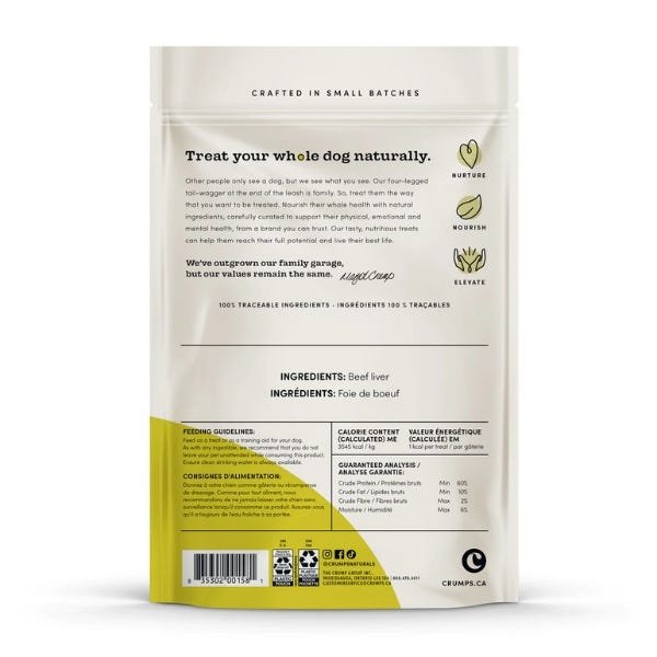 Crumps' Naturals Freeze-Dried Mini Trainers - Beef Liver