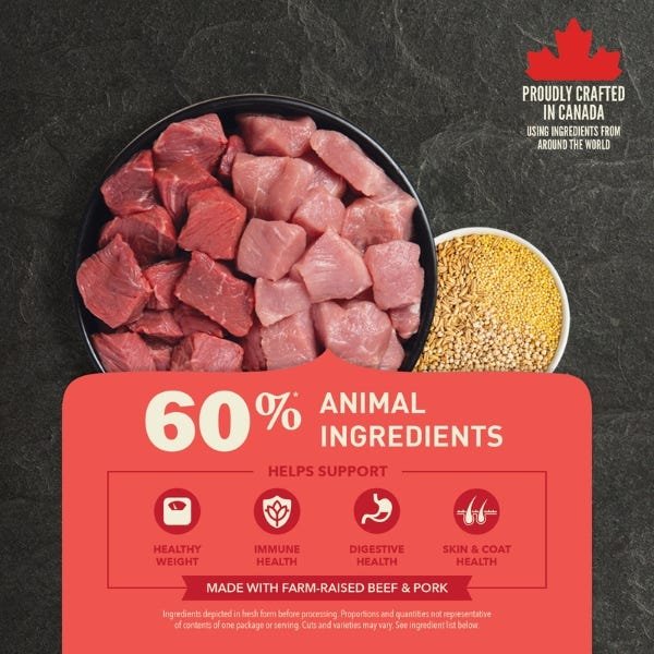 Acana Healthy Grains Dry Dog Food - Ranch-Raised Red Meat Recipe - Image 3