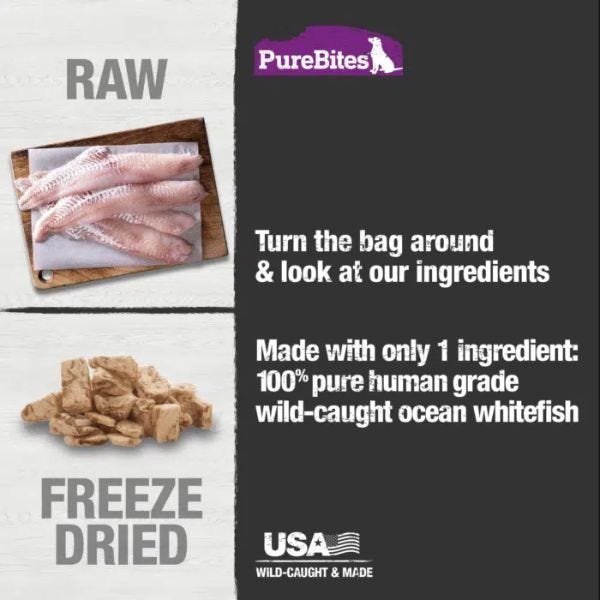 PureBites Freeze Dried Treats - Ocean Whitefish - Image 3