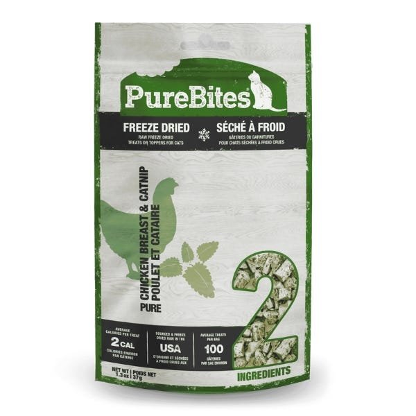 PureBites Freeze Dried Chicken Breast & Catnip Cat Treats