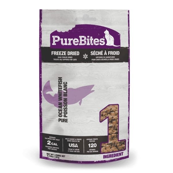 PureBites Freeze Dried Ocean Whitefish Cat Treat