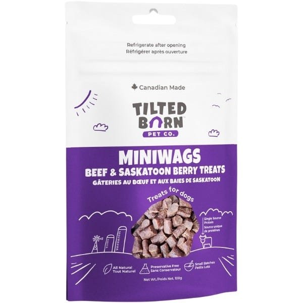 Tilted Barn Miniwags Beef & Saskatoon Berries Treats